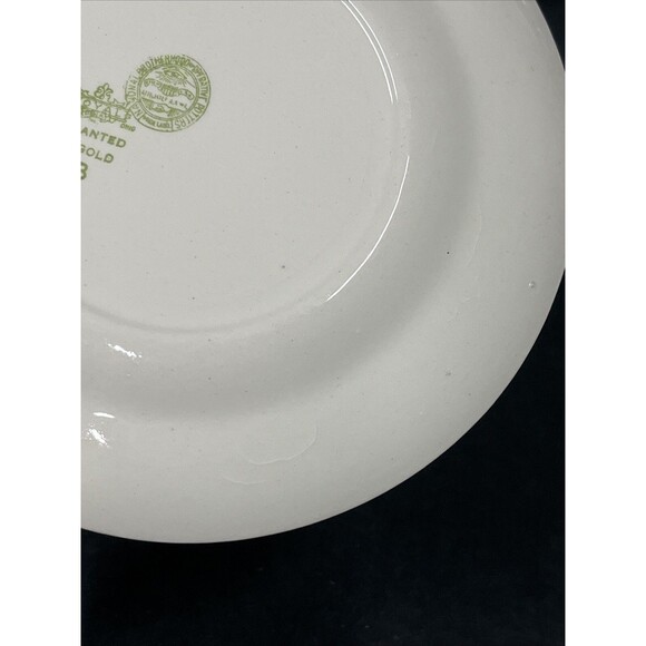 VTG 3 Royal National Brotherhood Operative Potters 22k Gold Bread Plates 6” 5265 - Picture 9 of 12